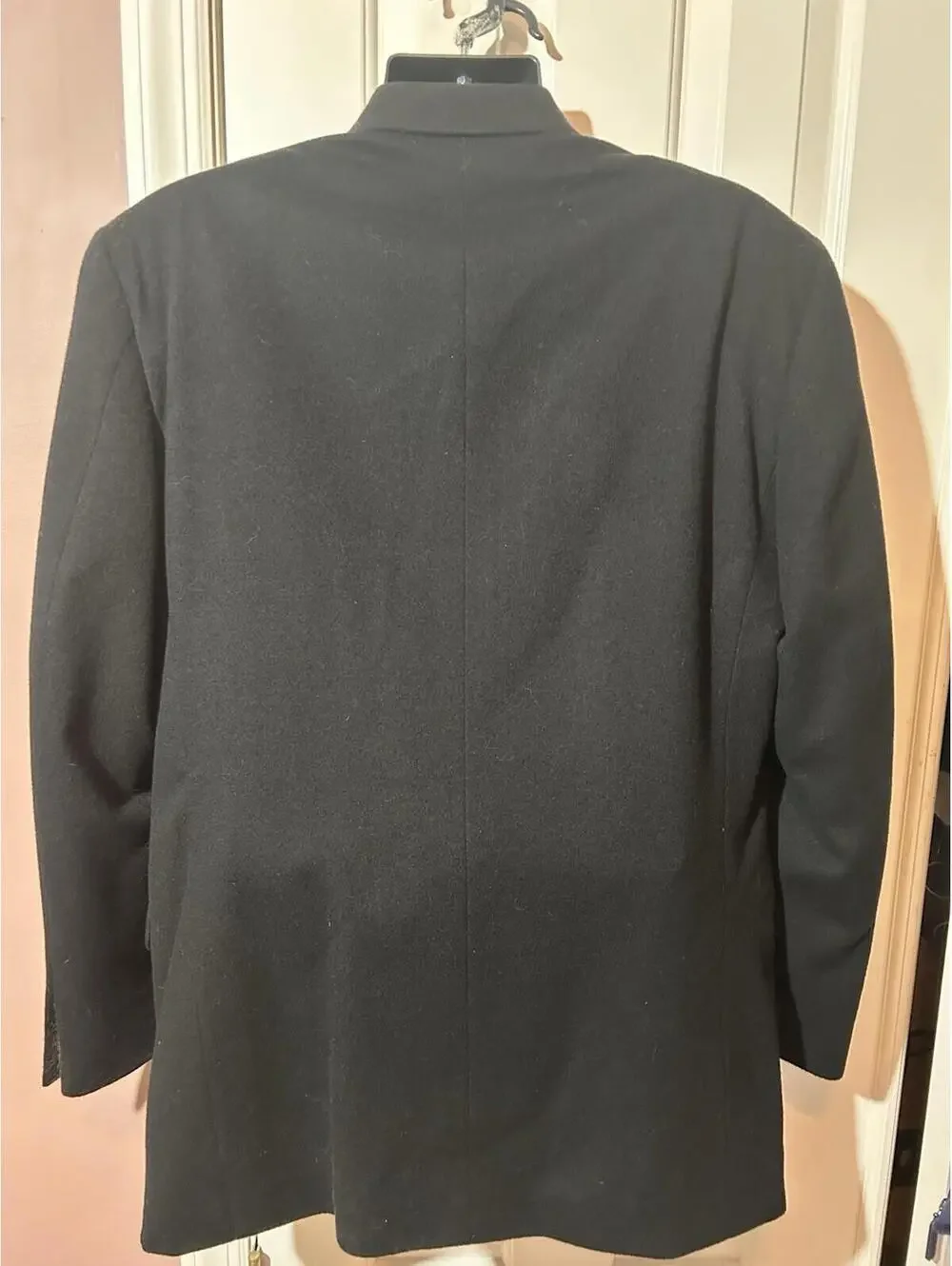 Vito Rufolo Blazer Mens 44 LN Black Cashmere And Wool Made In Italy